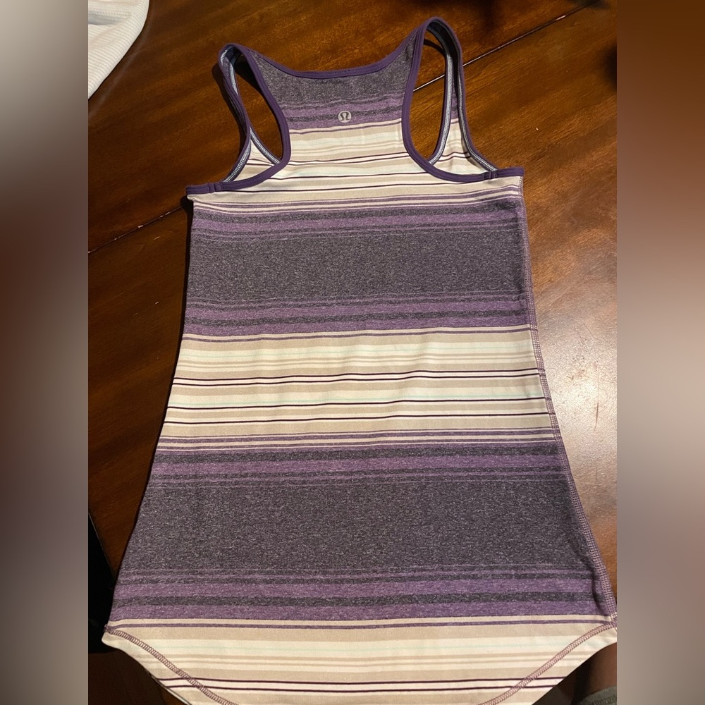 Lululemon racer striped tank top